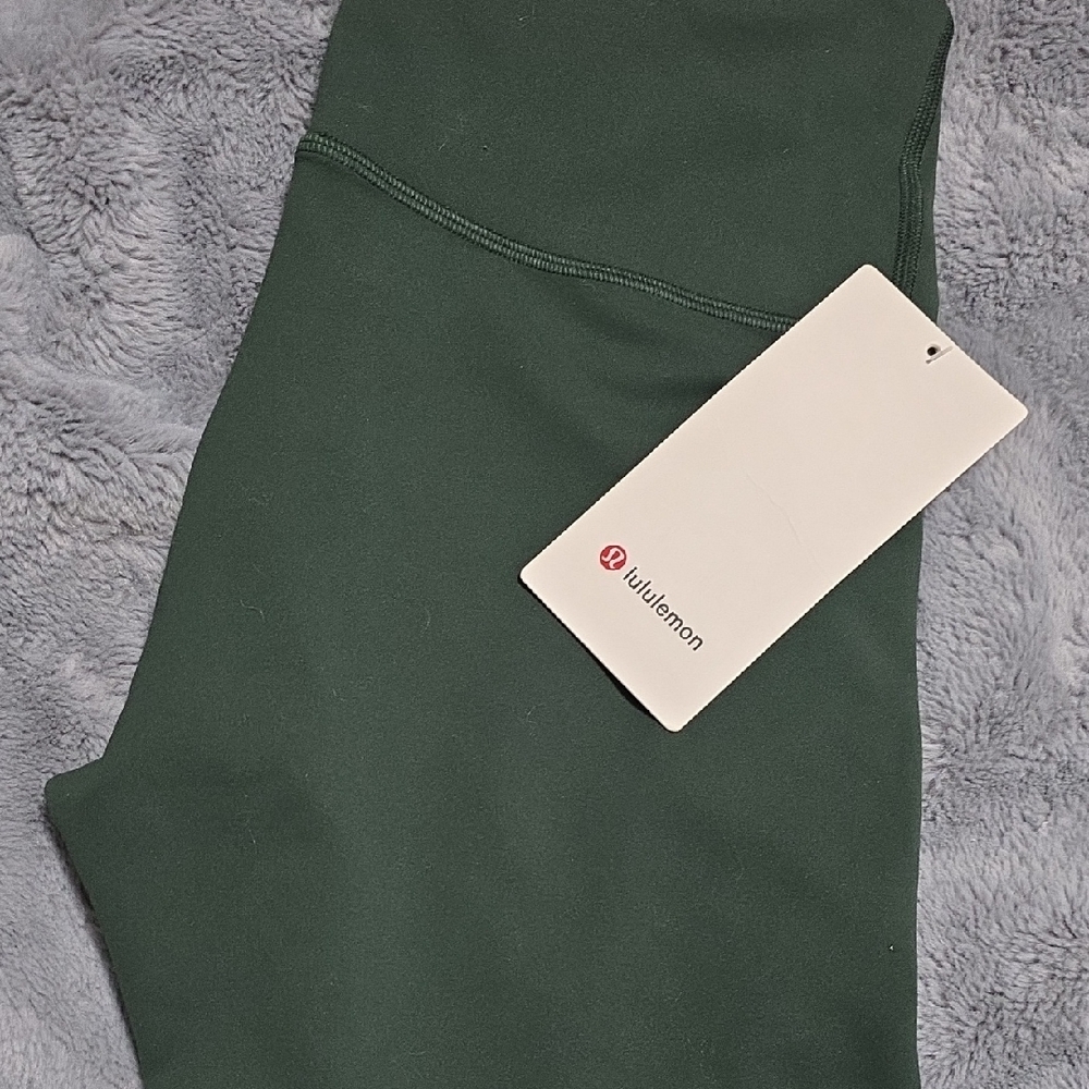 lululemon athletica Dark Green Leggings Wunder train HR tight 28"